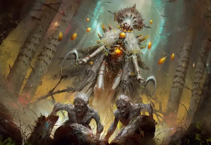 Awaken Realms Tainted Grail: Kings Of Ruin – Black Goat Miniatur-Erweiterung, Für 1–4 Spieler, Ab 14 Jahren